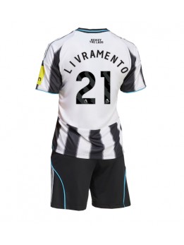 Newcastle United Tino Livramento #21 Dječji Domaci Dres kompleti 2025-26 Kratak Rukavima (+ kratke hlače)